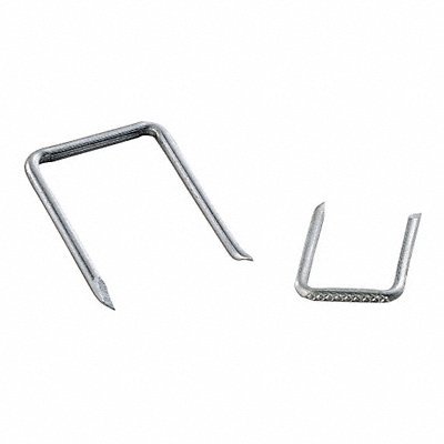 Cable Staples; Leg Length (Inch): 1-3/8 ; Overall Width (Inch): 13/16 ; Overall Width (mm): 20.60 ; Saddle Material: No Saddle ; Staple Shape: Square ; Color: Gray